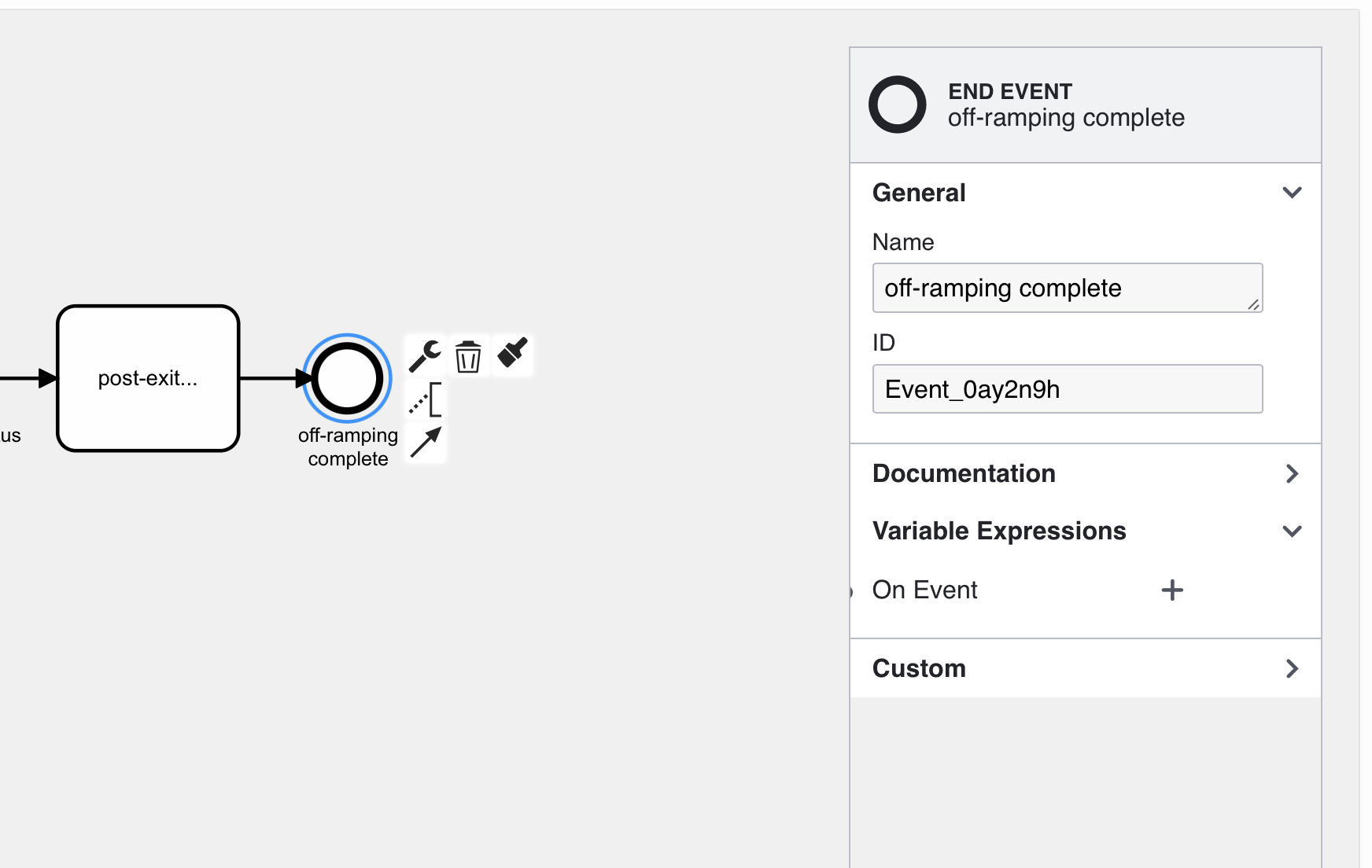 End Event Configuration