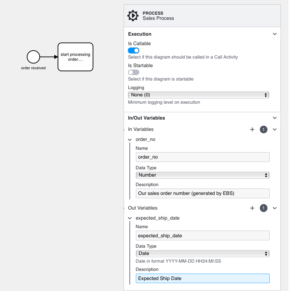 defining callable processes