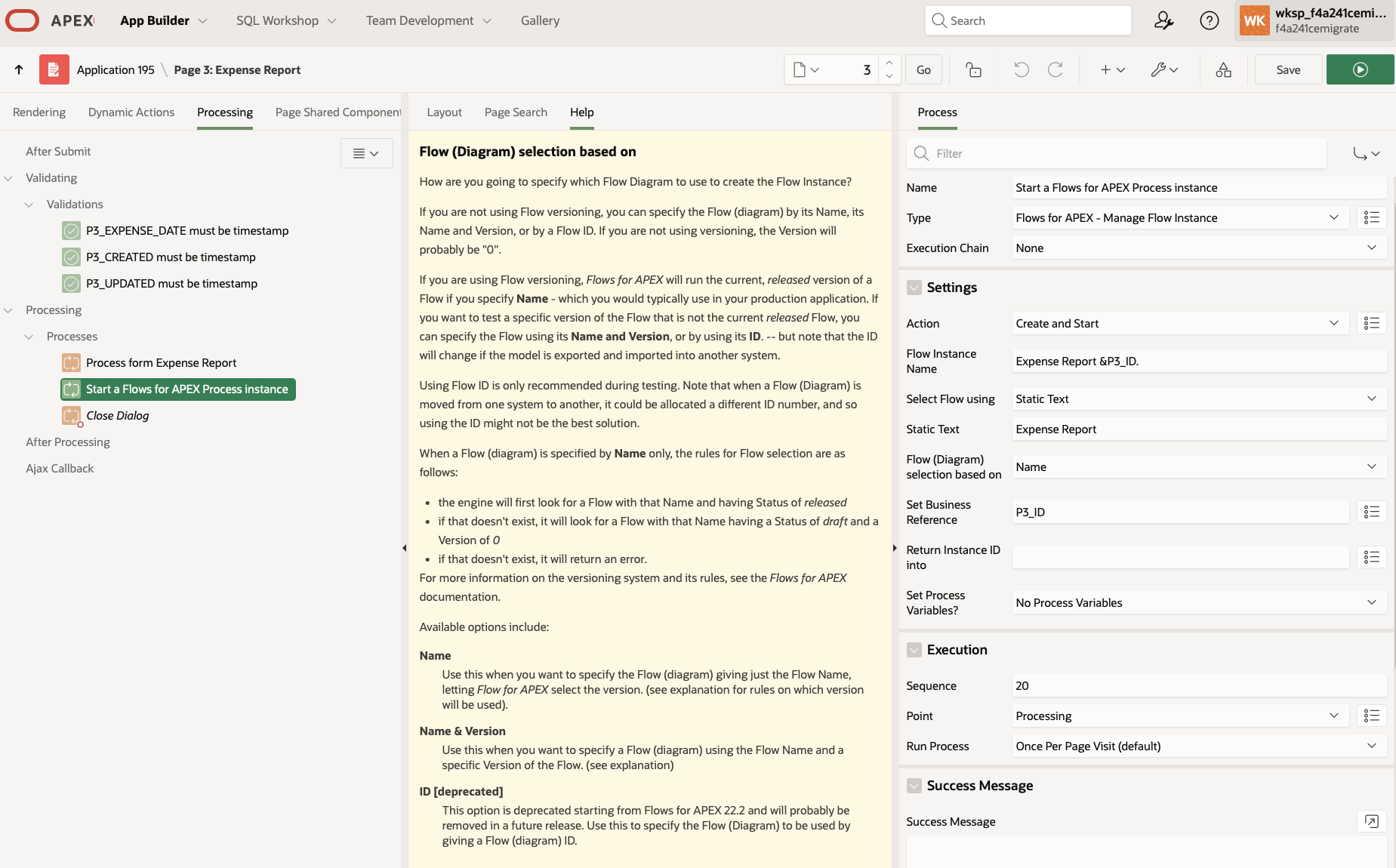 Configuring the instance create and start plugin